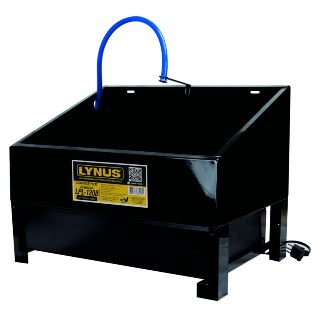 Lavadora De Peças Para Bancada 12L Com Eletrobomba Modelo LPL-120B 127V Ideal Para Oficinas - Lynus