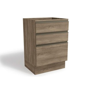 Balcão de Cozinha Maxxi G743 3 Gavetas s/ Tampo 60cm Nogal - Kappesberg em Oferta na Shopee