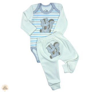 COMBO CALÇA E BODY MANGA LONGA SUEDINE DELICADO em Oferta na Shopee