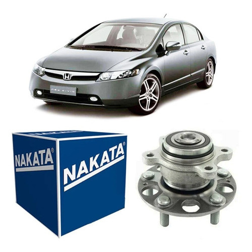 Cubo Roda Traseira Com Rolamento original Nakata New Civic 1.8 Com Abs 2007 a 2012 - Spare Parts and Accessories for Vehicles