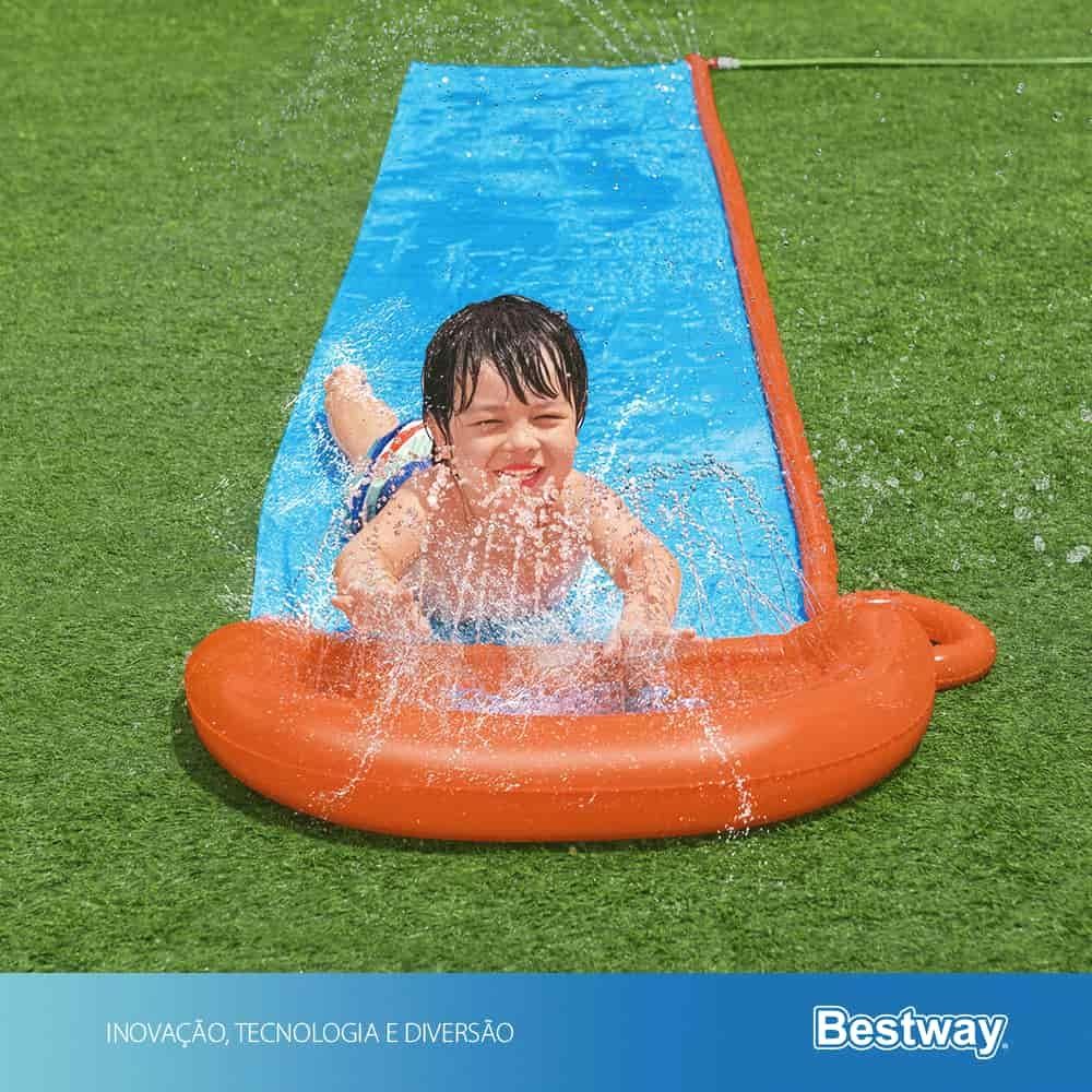 Escorregador Inflável Singular Aquático H2OGO 4,88m Bestway · foto 2