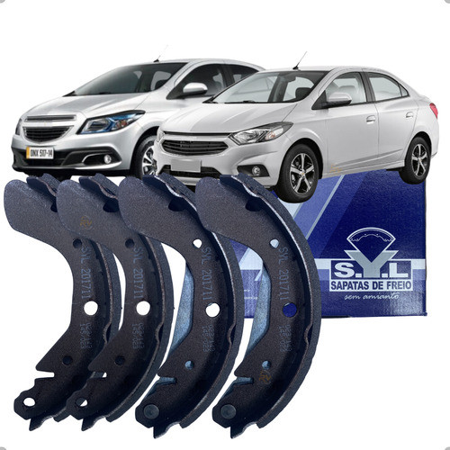 Kit Sapata Freio Traseira Original Syl Onix Prisma 1.0 / 1.4 2012 a 2019 - Spare Parts and Accessories for Vehicles