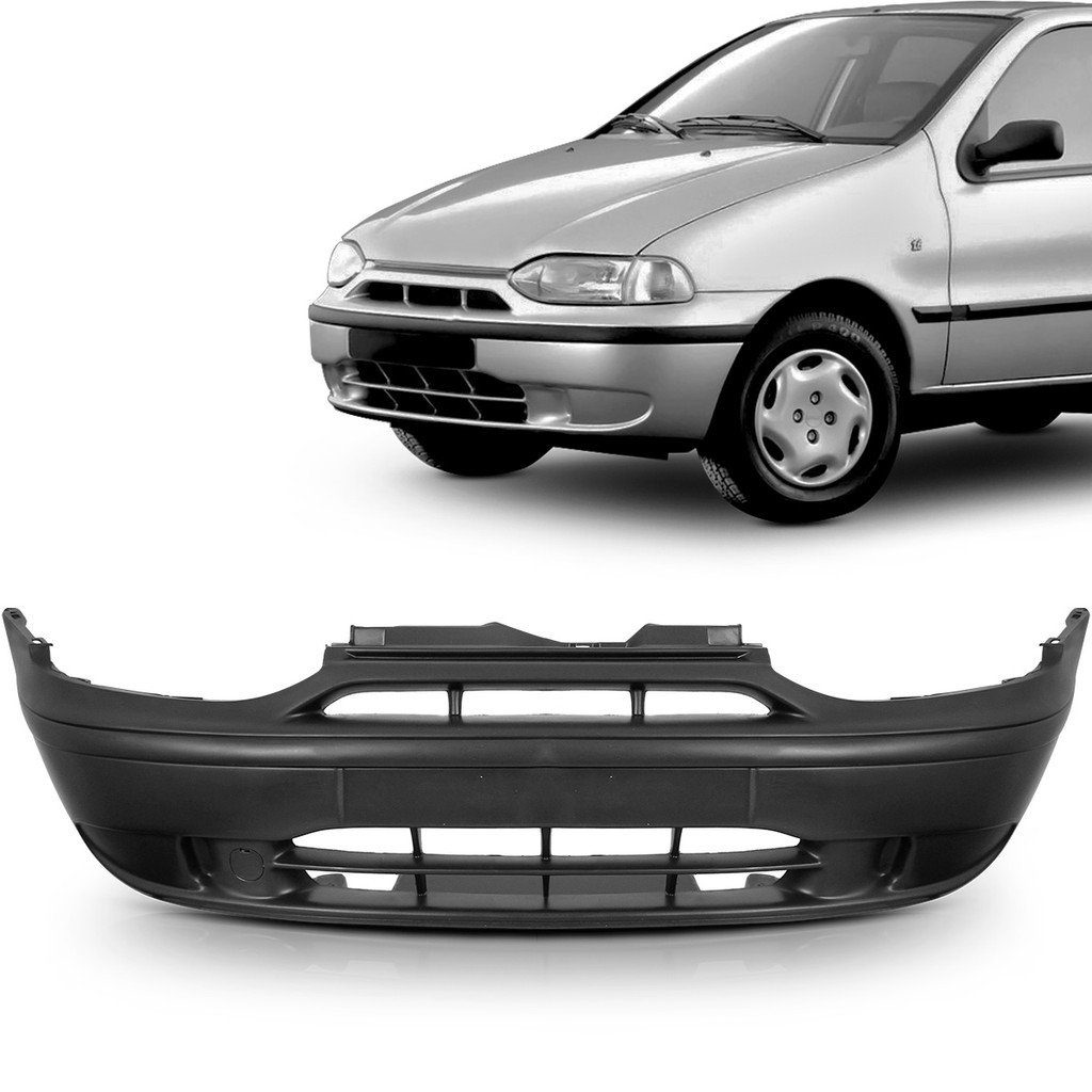 Parachoque Dianteiro Palio 1996 1997 1998 1999 2000 Preto - Spare Parts and Accessories for Vehicles
