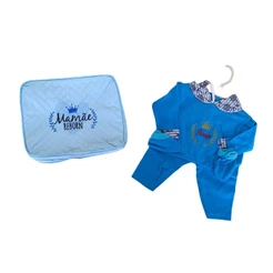 Bolsa Maternidade Bebe Mamãe Reborn Bordada Pijama Pagão - Veste de 45 a 50cm!