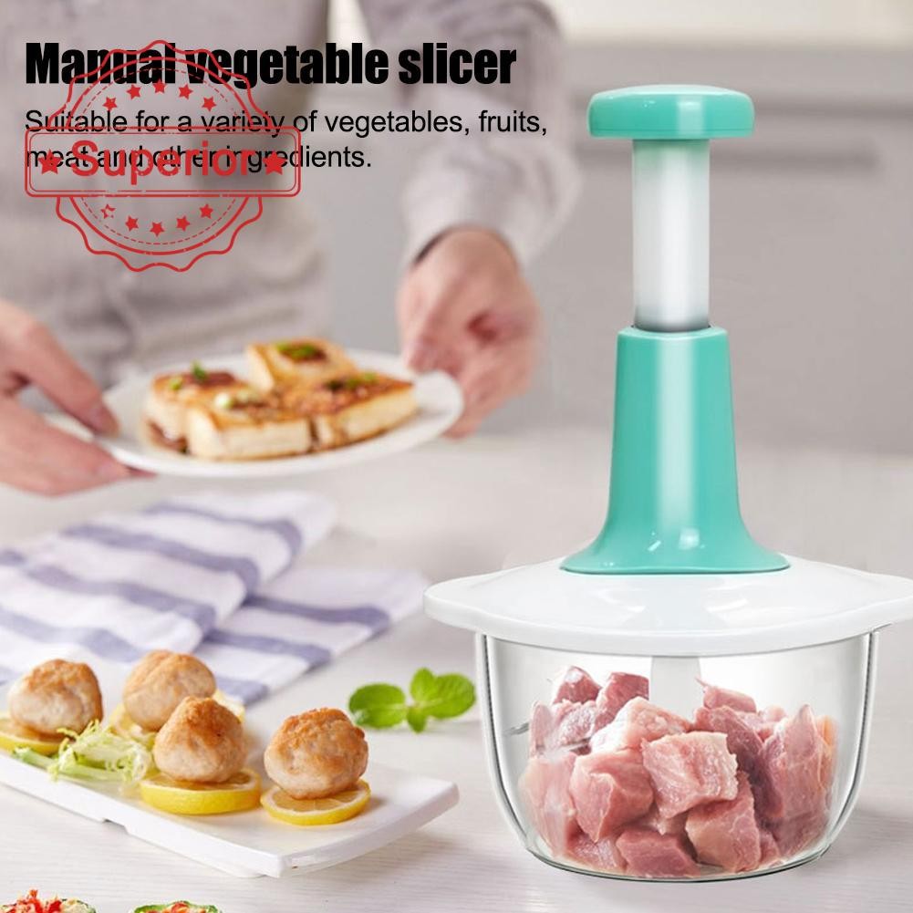 Picador Misturador Manual De Alimentos De Alho Ferramenta Cortadora De Cebola De Cozinha F3b7