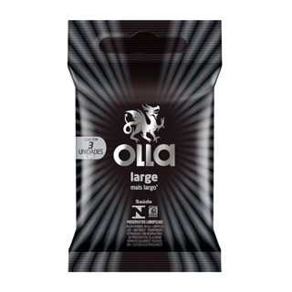 Preservativo Largo com 56 mm - Olla Large | 3 Unidades em Oferta na Shopee