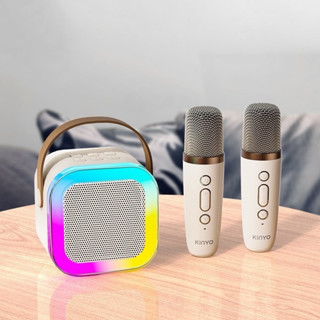 Caixa De Som Com Microfone Karaokê sem fio Bluetooth Brincadeira Família Crianç