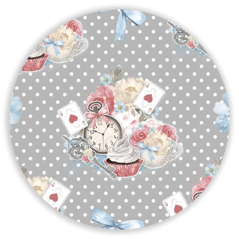 NOVO Painel Festa Infantil Redondo Alice no Pais das Maravilhas Minimalista Pastéis  + Arco, Suporte incluso. Fazemos personalizado com qualquer tema. Confeccionado em Lona fosca, impressão de alta resolução. cenário , p/ Decoração