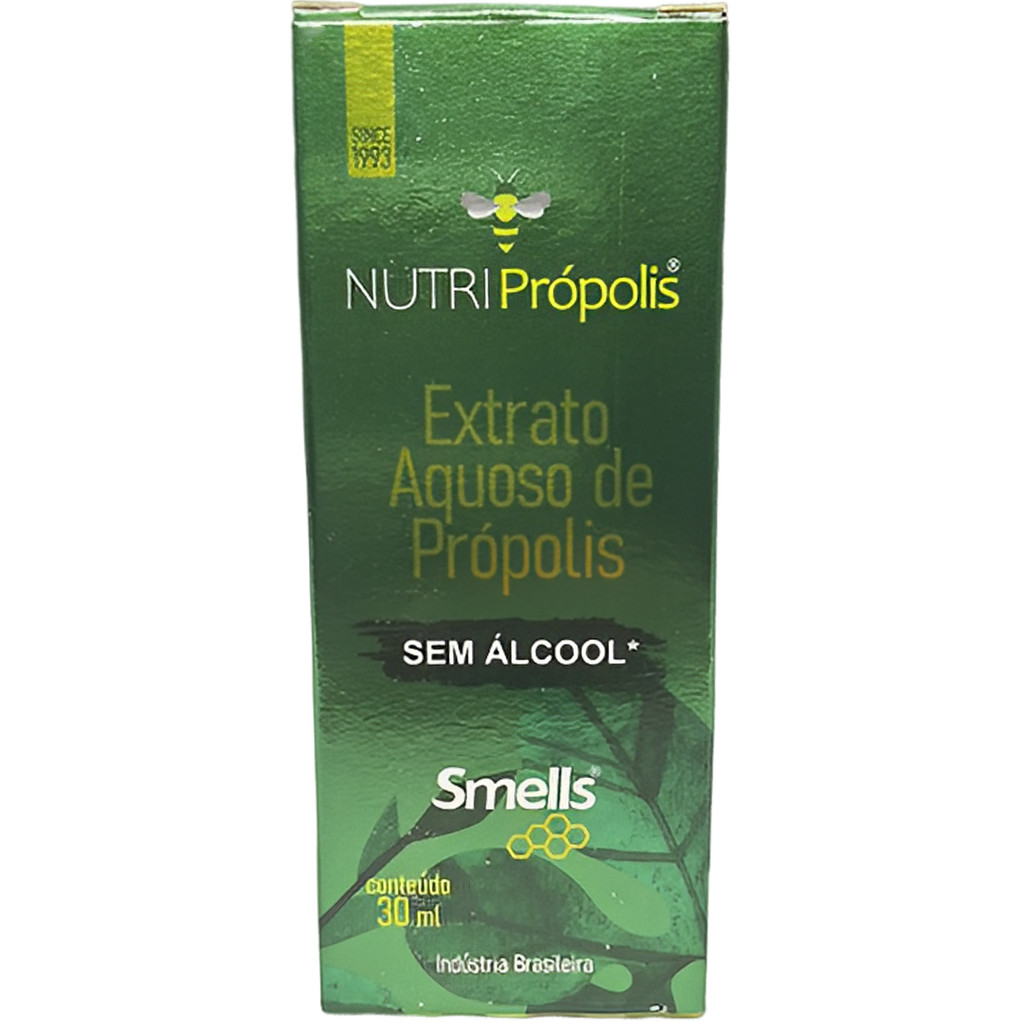 Extrato Aquoso De Própolis Sem Álcool Conta Gotas 30ml Antioxidante Adulto Infantil Smells