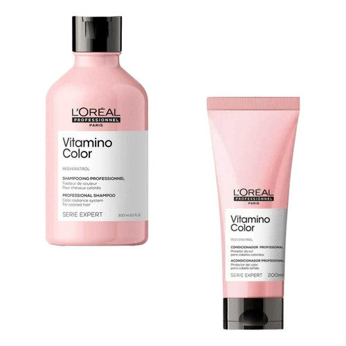 Shampoo 300ml E Condicionador 200ml Loreal Vitamino Color