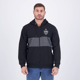 Jaqueta Moletom Atlético Galo Mineiro Preta em Oferta na Shopee