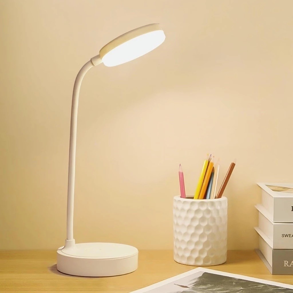 Luminária Abajur de Mesa LED Luz Recarregável Touch Haste Flexível Lâmpada De Estudo Sem Fio em Oferta na Shopee