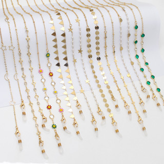 Óculos cadeia Moda viajante anti-perda óculos cordão pequena fragrância máscara cadeia acessórios criativos em Oferta na Shopee