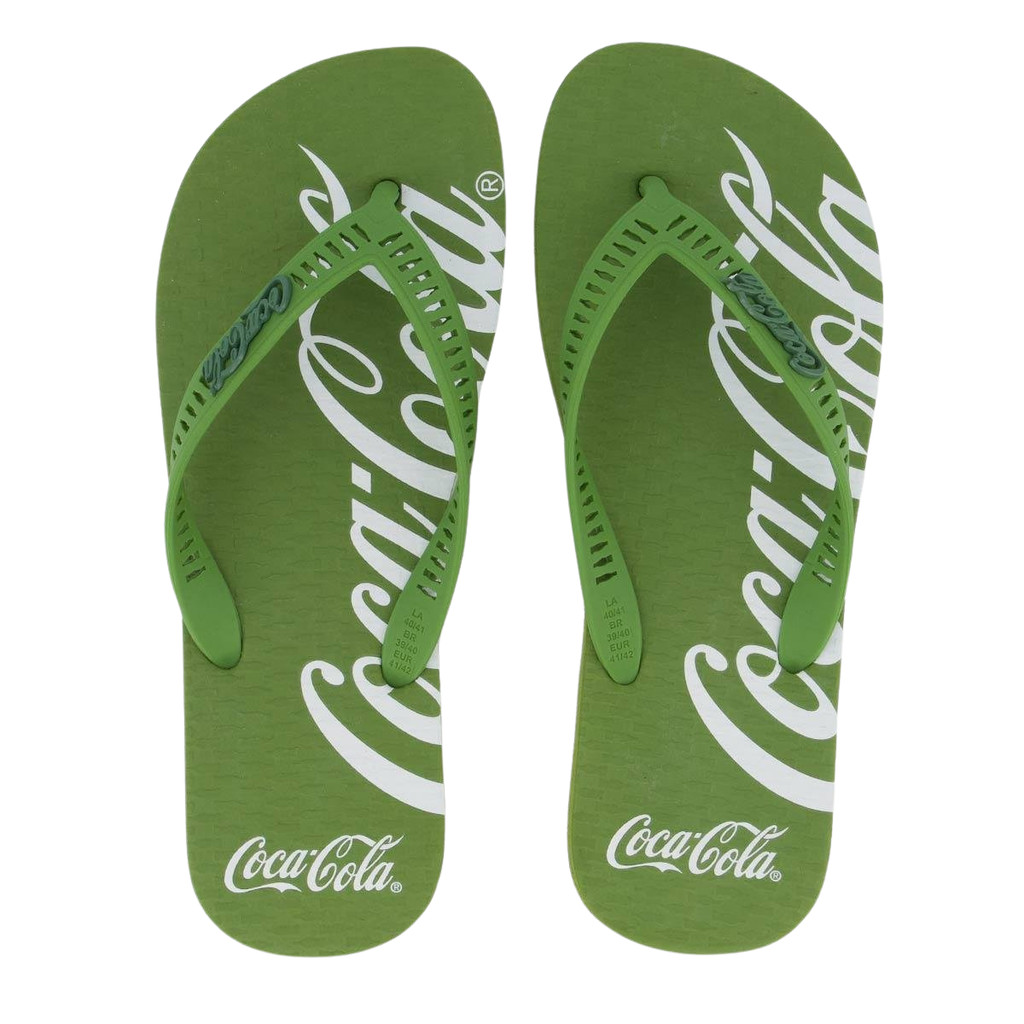 Chinelo Coca Cola Spencerian Crop 2 Verde Masculino Casual EVA Leve Confortável em Oferta na Shopee