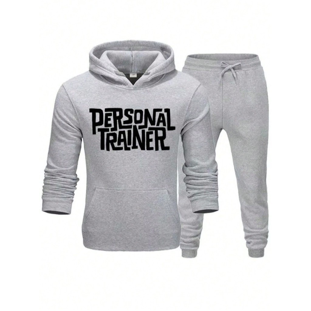 Conjunto Moletom Profissão Personal Trainer Calça e Blusa Moletom Treinador Academia Musculação Treino