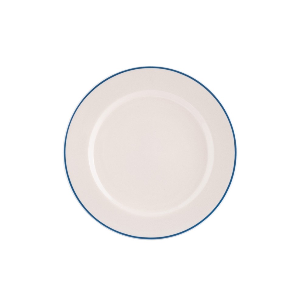 Prato de Sobremesa 19cm da linha Schmidt Real – Decoração Filete Azul em Oferta na Shopee