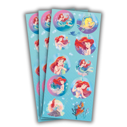 30~150 ADESIVO ARIEL DISNEY REDONDO  Regina
