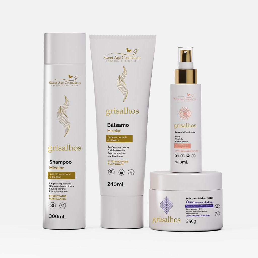 Kit Completo Micelar Desamarelador Shamp+Cond+Spray+Máscara ONIX