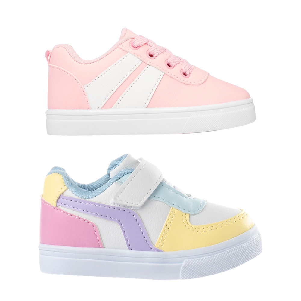 Combo Infantil Feminino 2 Pares de Tênis Casual Menina Funfy 3127A em Oferta na Shopee