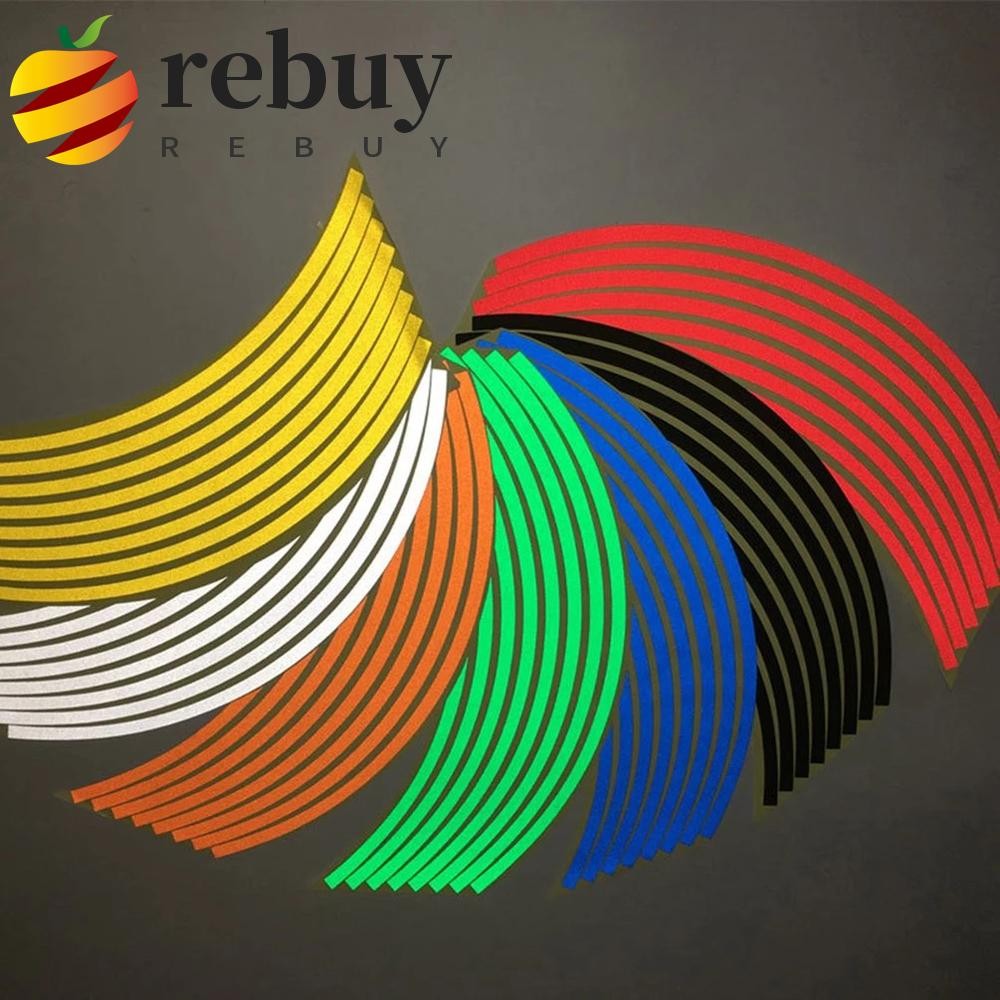 REBUY1 Adesivo De Roda De Motocicleta Para Kawasaki Adesivos Universais Fita Listrada De Aro em Oferta na Shopee