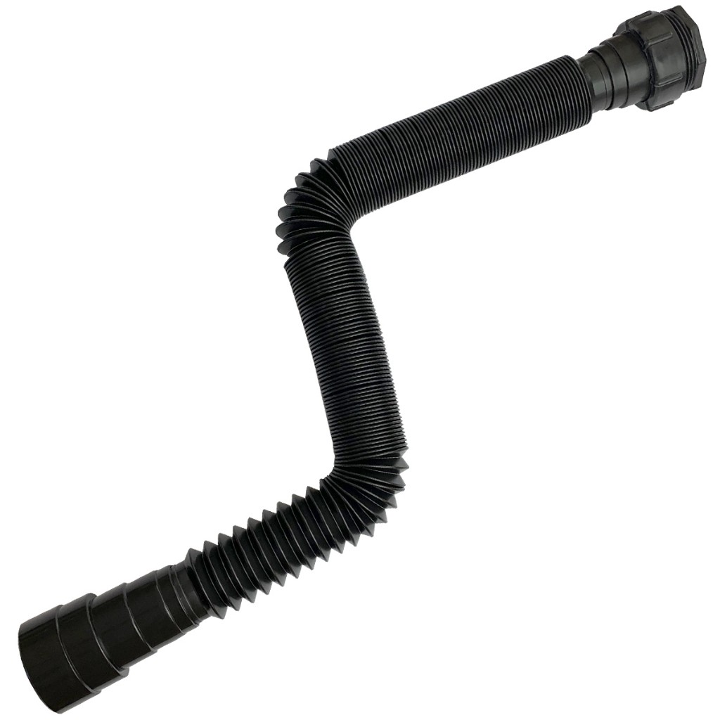 SIFAO SANFONADO FERE LONGO C/ANEL PVC 1,40MTS BLACK PRETO BRANCO em Oferta na Shopee