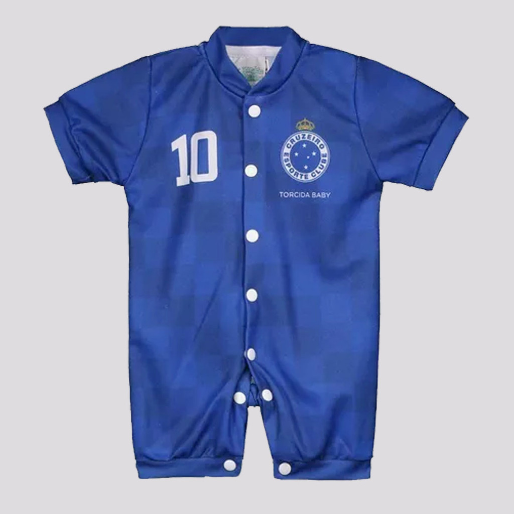 Macacão Cruzeiro Curto Azul e Branco - Women Clothes