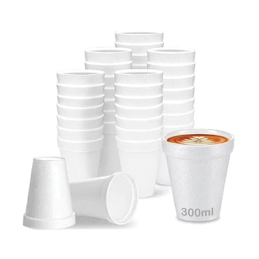 COPO DE ISOPOR 300ML TÉRMICO C/200 UNID DESCARTÁVEL CHOCOLATE QUENTE CHÁ CAPUCCINO CAFÉ