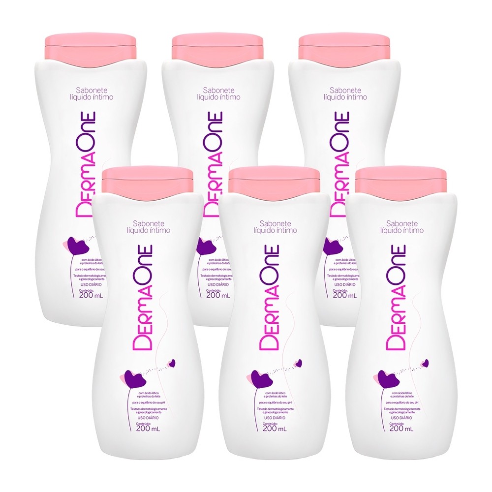 Kit 6 und Dermaone Sabonete Íntimo Tradicional 200ml em Oferta na Shopee