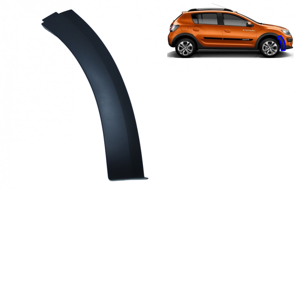 Moldura do para-choque dianteiro lado direito Renault Logan Sandero em Oferta na Shopee