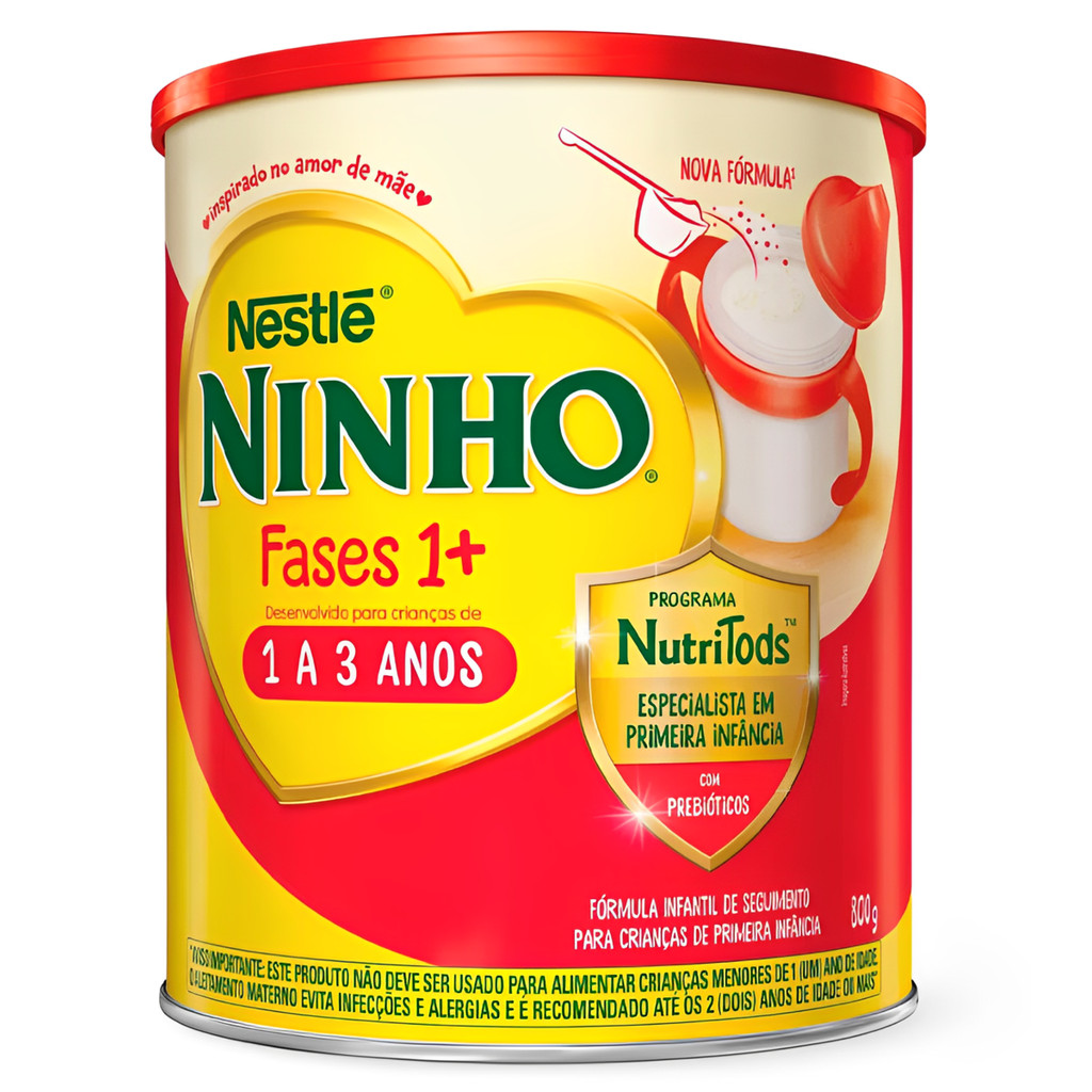 Fórmula Infantil Ninho Fases 1+ 800g 1-3 Anos