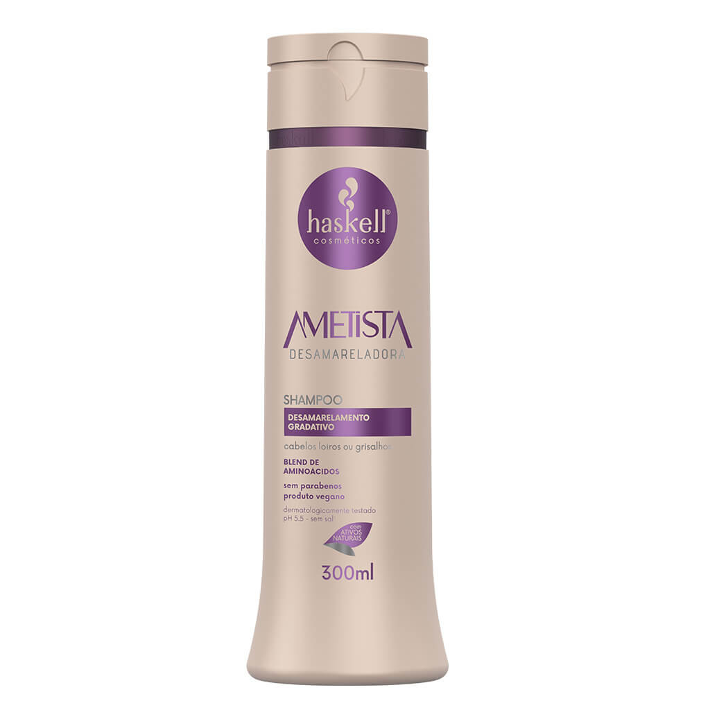 Shampoo Ametista Desamareladora 300ml - Haskel Cosméticos