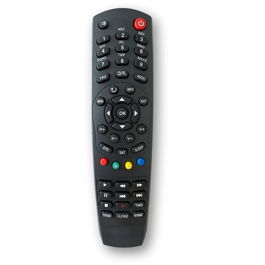 Controle Remoto 7053 Para A2 HD - A2 PLUS - K10 - K20 - K30 - E10 HD Similar o Original - Novo