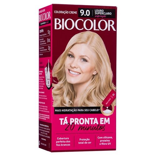 Tintura de Cabelo Biocolor Louro Super Claro Inspiração  9.0 em Oferta na Shopee