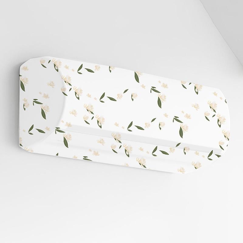 [largeloohg] Estilo Ar Condicionado Capa Contra Poeira Ventilador Montado Na Parede Universal Minimalista Desenho Animad