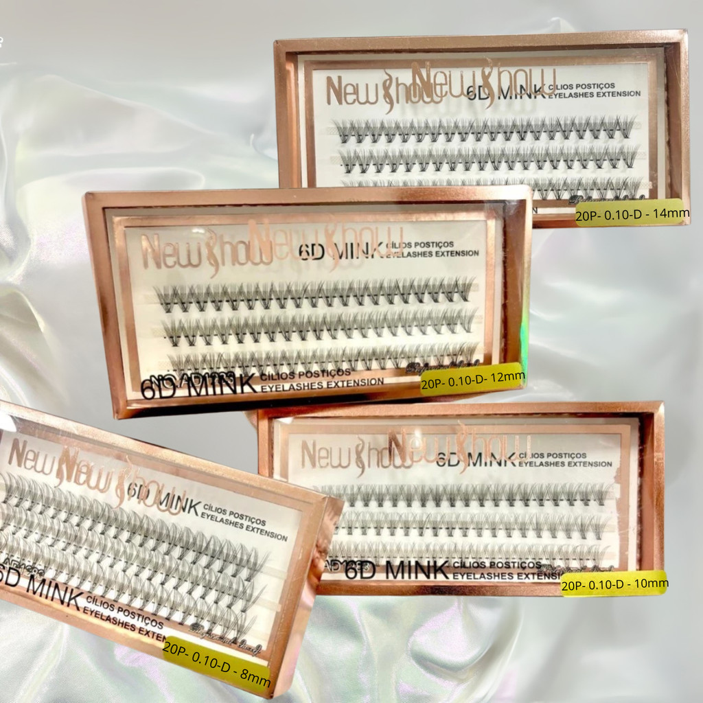 NEW SHOW Cílios Postiços 6D MINK-10P - Tufos sem Nó em Oferta na Shopee