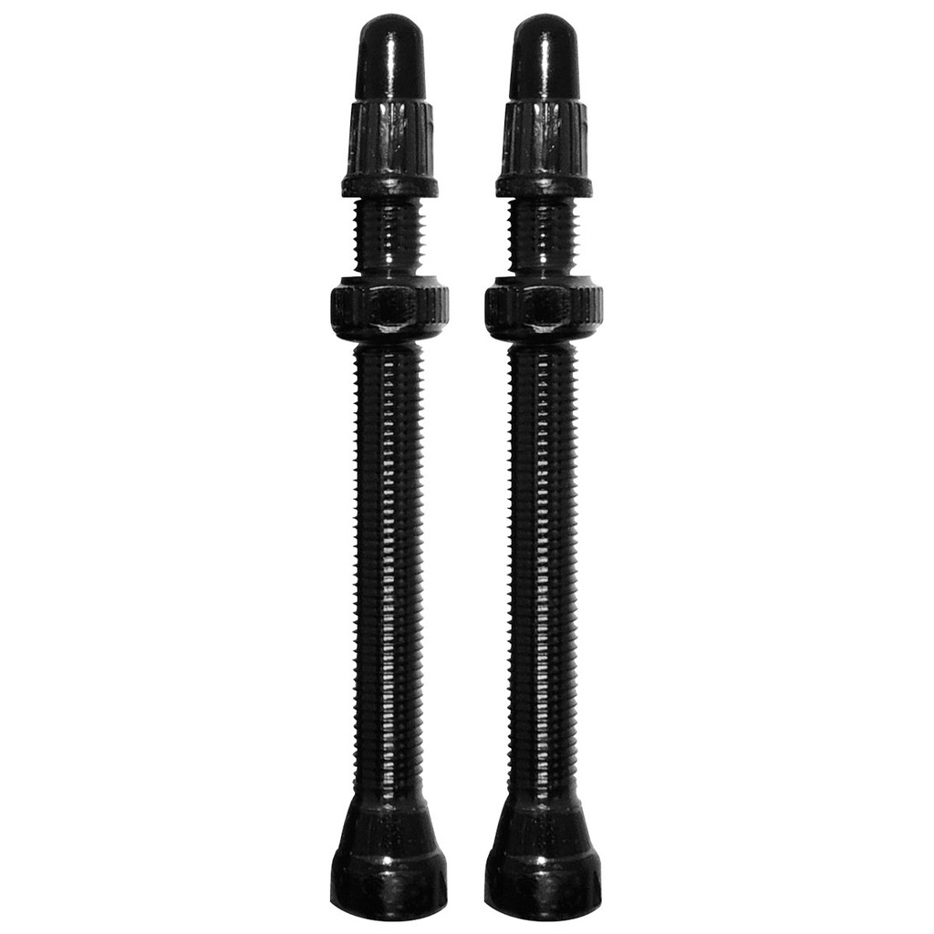VÁLVULA TUBELESS CALYPSO 60MM ALUMÍNIO NÚCLEO REMOVÍVEL PAR PRETA