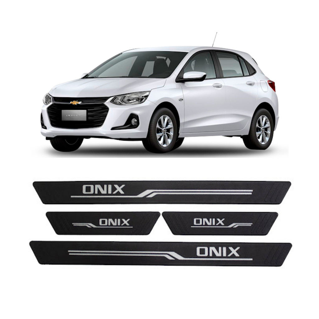 Soleira Preta 4 Portas Onix 2012 em Diante 4P Grid - S8125AC-PTO-I