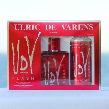Kit Ulric de Varens UDV Flash Masculino - Eau de Toilette 100ml + Desodorante 200ml