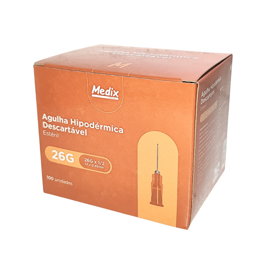 Agulha HiPodérmica Descartável Medix Cx C/100 Unid