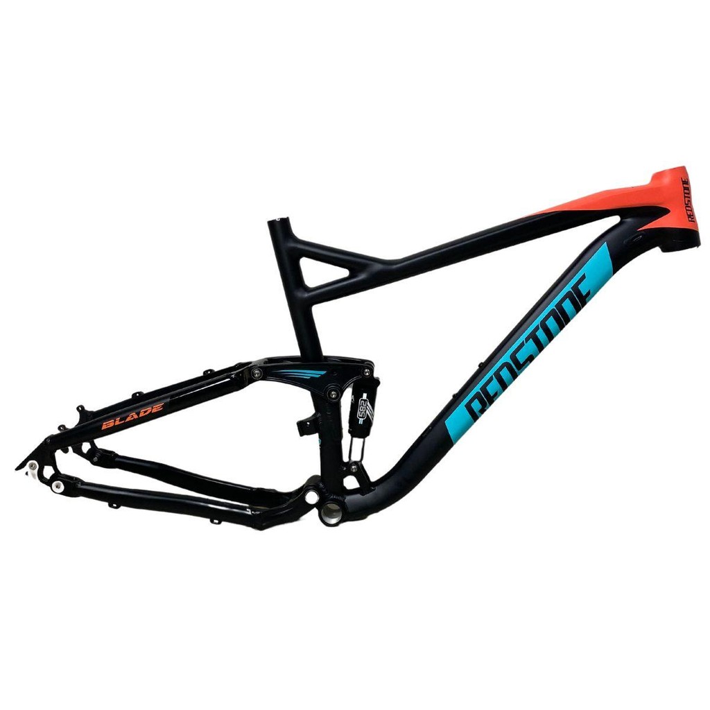 Kit Quadro Alumínio Aro 29 Redstone Blade Full Suspension Acompanha Guidão Suporte Guidão e Canote