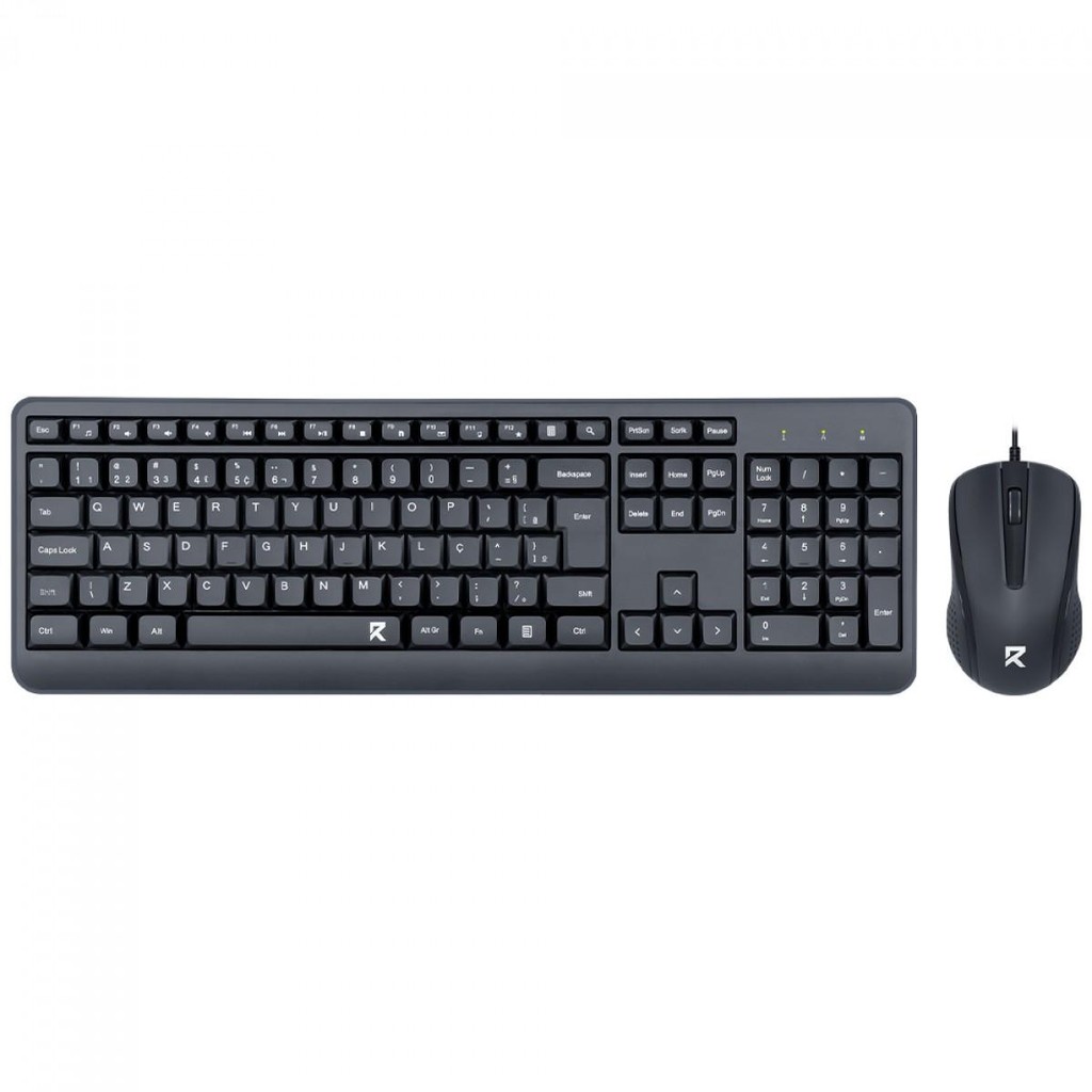 Combo Teclado e Mouse Redragon Office BS-7092, USB, 1200 DPI, Preto em Oferta na Shopee