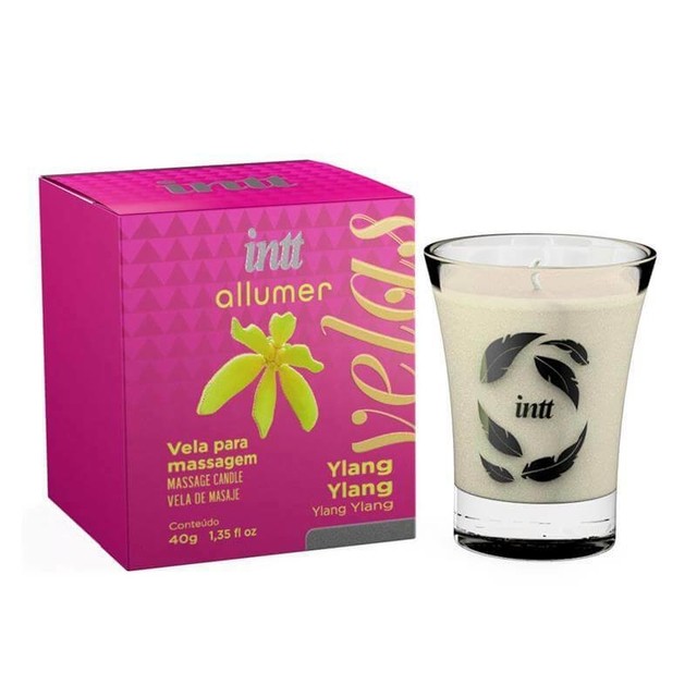 Vela Hidratante para Massagem Ylang Ylang - Intt Cosméticos