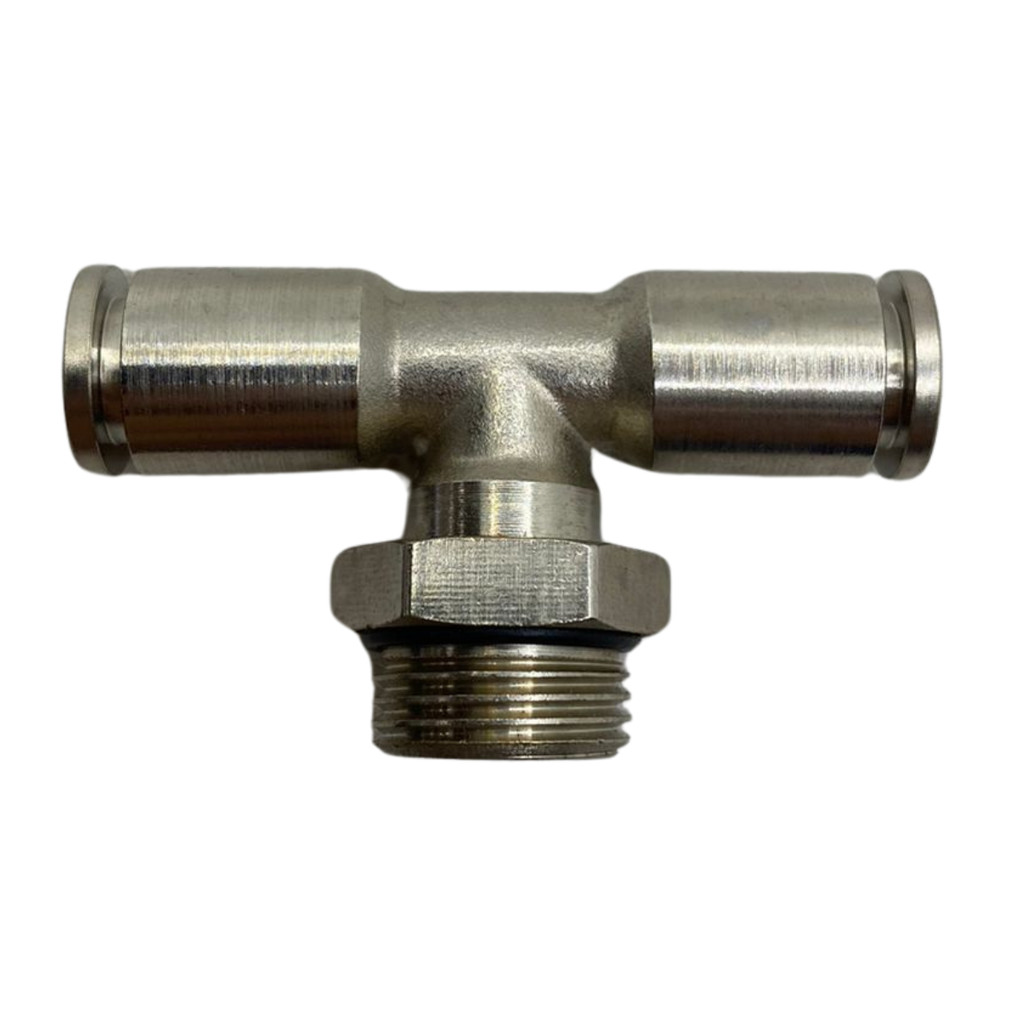 Conector Em T Central 1/2 Bsp Engate Tubo 12mm Metálico