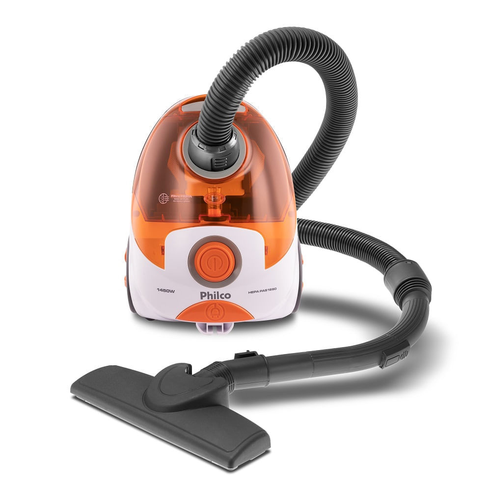 Aspirador de Pó Philco com Filtro HEPA Branco e Laranja PAS1690 – 127 Volts em Oferta na Shopee