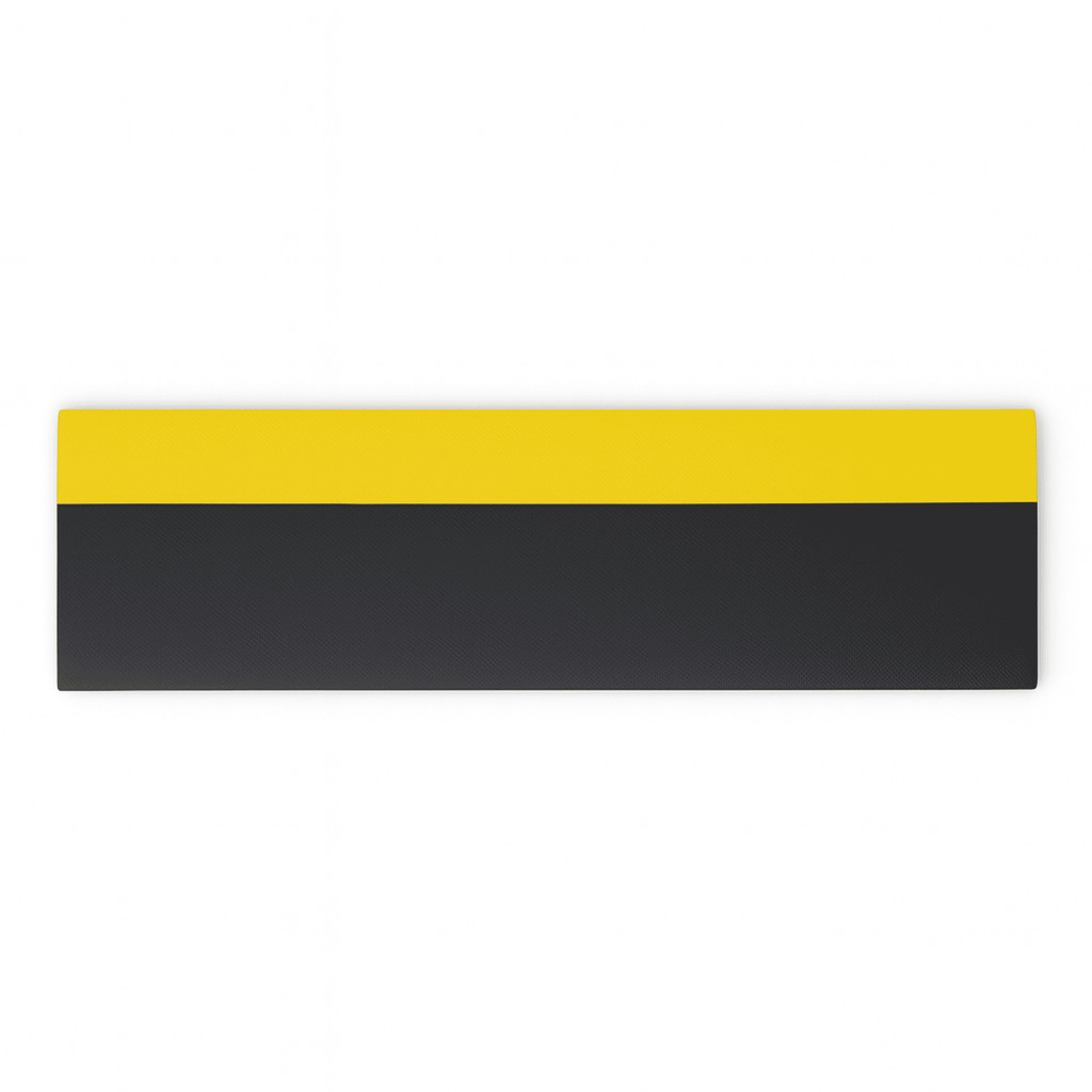 Protetor Manta em Eva Segurança Garagem De Estacionamento 1m X 30cm Amarelo e Preto