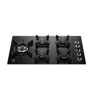 Cooktop 5 Bocas a Gás Electrolux Mesa Vidro Expert ChamaPrecisa e Grade Ferro Fundido (KE5GW) em Oferta na Shopee