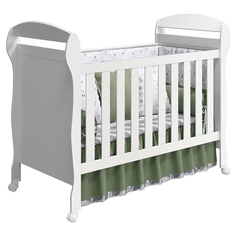 Berço Americano Danny cor disponível Branco Brilho - Reller