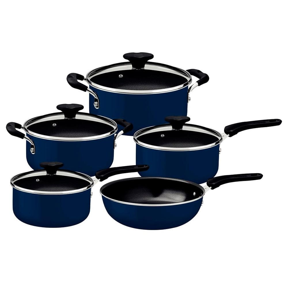 Conjunto de Panelas em Alumínio 05 Peças Tunis - Tramontina em Oferta na Shopee