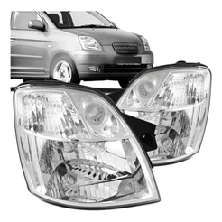 Par Farol Para Kia Picanto 2006 2007 Cromado