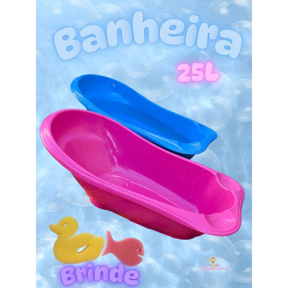 Banheira de bebe 25L GRANDE Resistente Infantil Menina Menino Design Anatômico